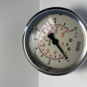 MANOMETRO GLIC DIM 63 SP 1/4 0-100 BAR 1400 PSI WIKA WIK6330100