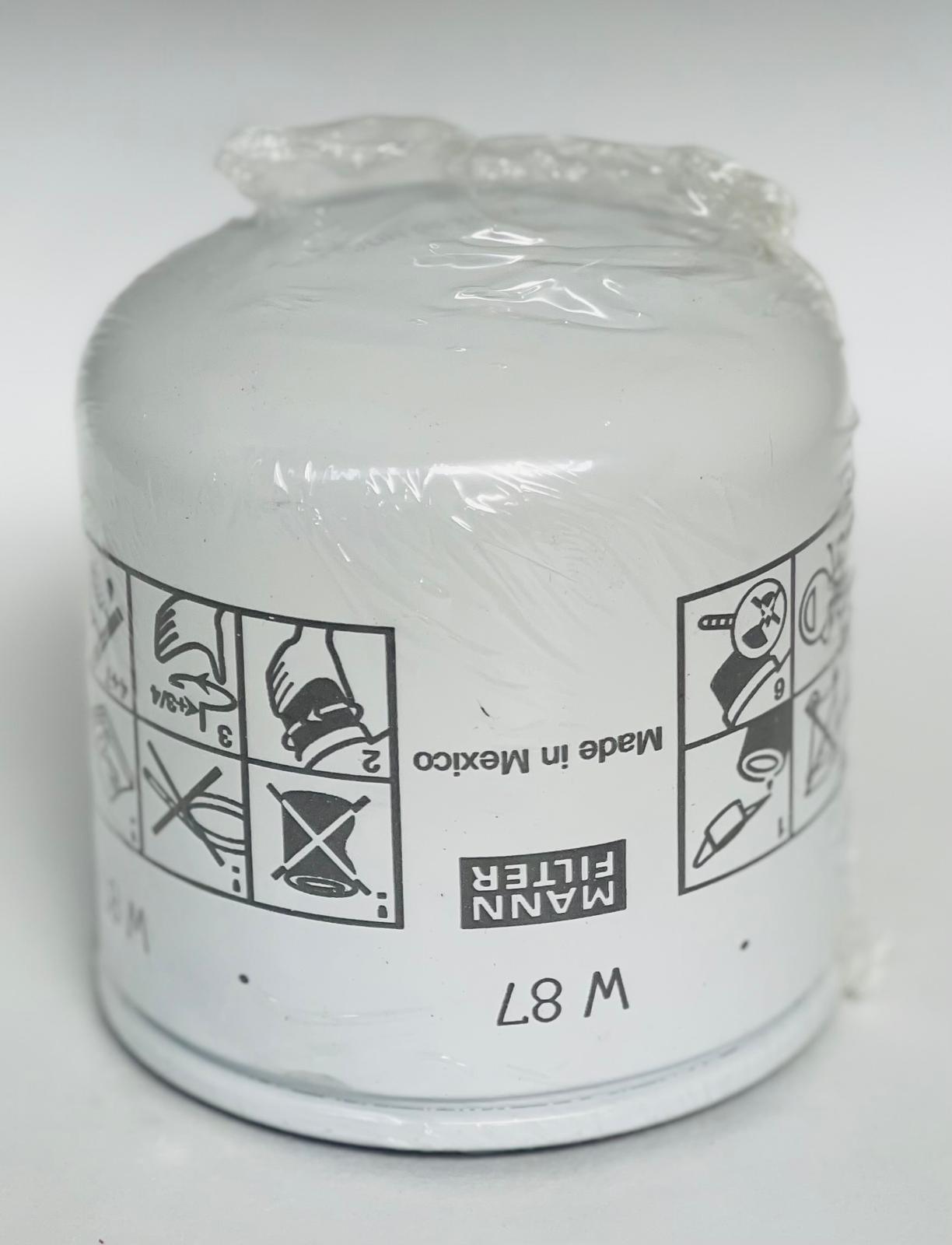 FILTRO ACEITE MANN W87 - Buscofiltros.com