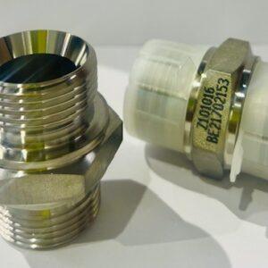 ADAPTADOR MACHO - MACHO CONO 60º INOX 1" BSP