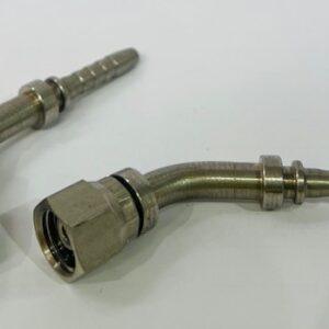 RACOR PRENSAR INOX H.G. MÉTRICA 45º C/JUNTA TÓRICA INOX Ø 6 L M12X1.5 DN 1/4"