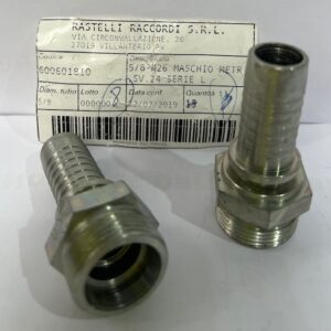 RACOR PRENSAR MACHO ROSCA METRICA A 24 SERIE L T- 5/8 ROSCA M26X1,5 REF: 600601810 RASTELLI